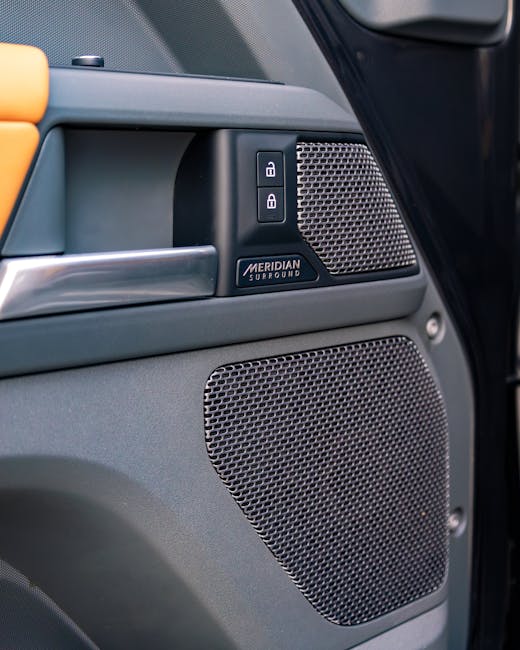 photo car car audio meridian system ev car