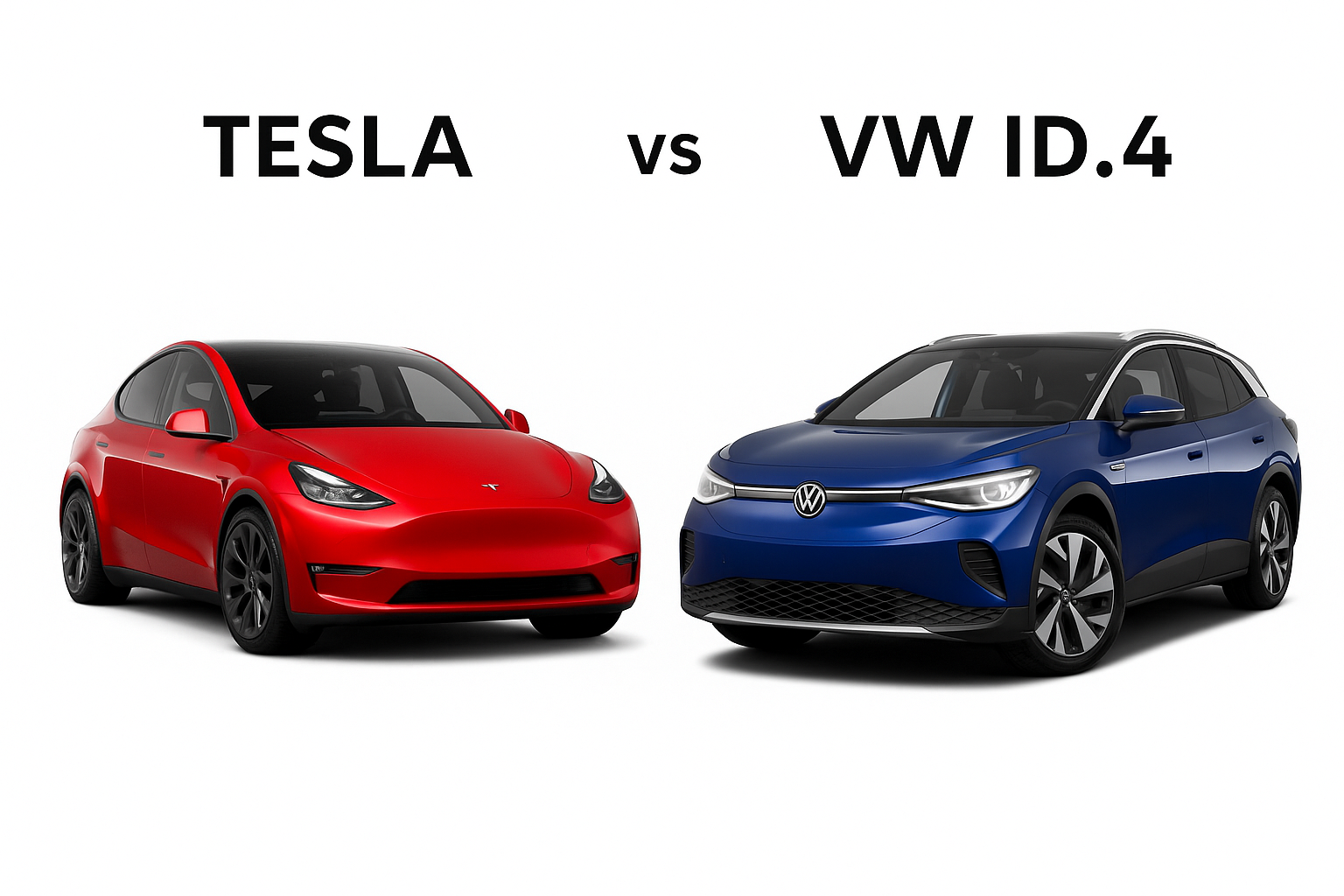 tesla vs vw id4